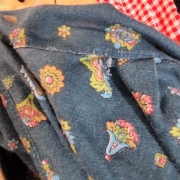 Vintage‎ Peekaboo Lady Handmade Apron with Pockets Retro Cottagecore Style - Picture 10 of 11